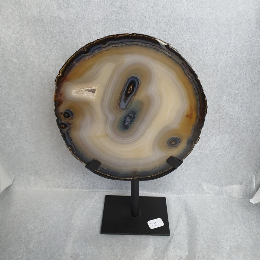 Agate Thiago (Avec support m&eacute;tal)