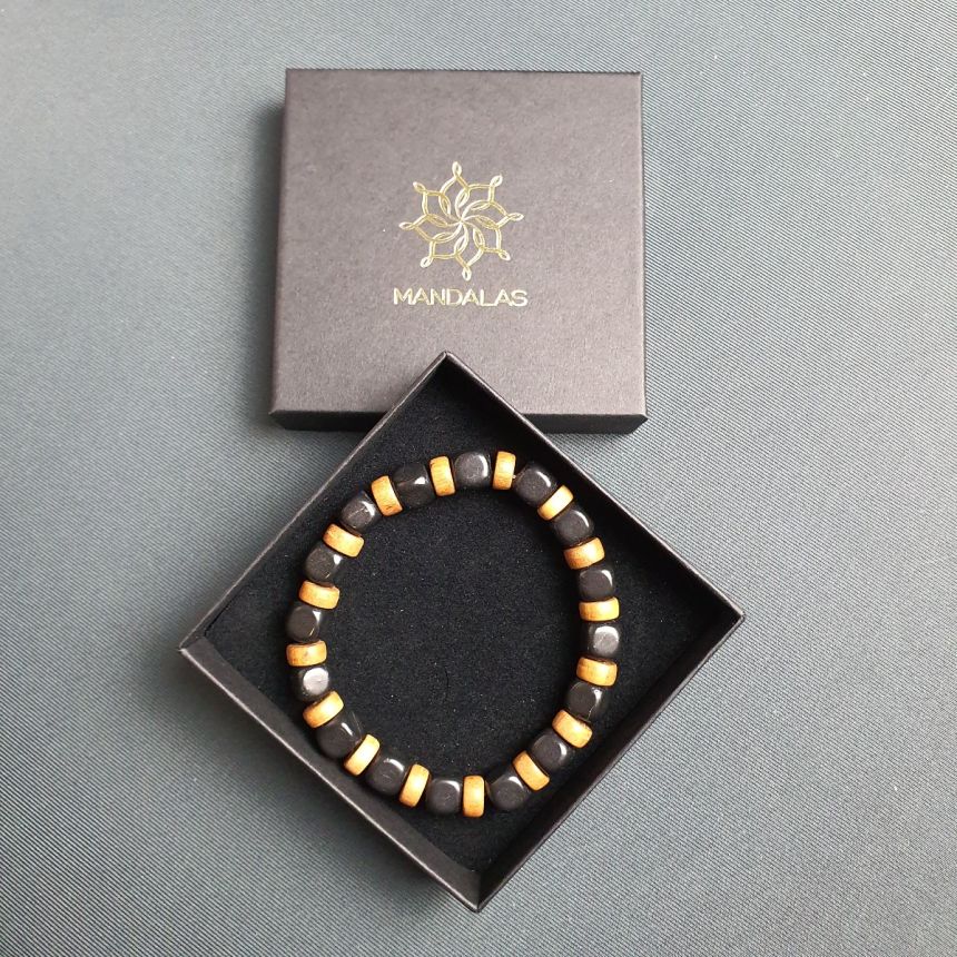 Bracelet Pavel - Shungit Bois de santal